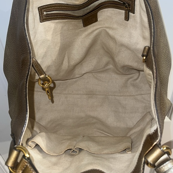 Authentic Gucci Limited Edition Large Soho Metallic Ombré Bronze Gold Chain - Picture 4 of 17